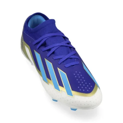Adidas X Crazyfast Messi League FG Spark Gen10S - Lucid Blue/Blue Burst/Footwear White Kids - Image 5