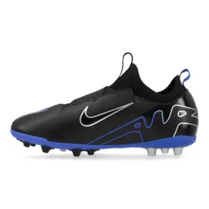 Nike Air Zoom Mercurial Vapor 15 Academy AG Shadow - Black/Chrome/Hyper Royal Kids - Image 3