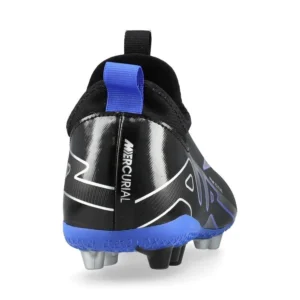 Nike Air Zoom Mercurial Vapor 15 Academy AG Shadow - Black/Chrome/Hyper Royal Kids - Image 6