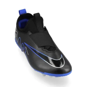 Nike Air Zoom Mercurial Vapor 15 Academy AG Shadow - Black/Chrome/Hyper Royal Kids - Image 5