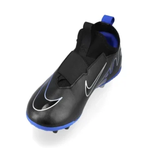 Nike Air Zoom Mercurial Vapor 15 Academy AG Shadow - Black/Chrome/Hyper Royal Kids - Image 7