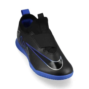 Nike Air Zoom Mercurial Vapor 15 Academy IC Shadow - Black/Chrome/Hyper Royal Kids - Image 7