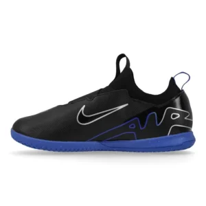 Nike Air Zoom Mercurial Vapor 15 Academy IC Shadow - Black/Chrome/Hyper Royal Kids - Image 3