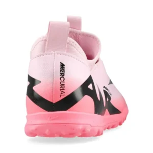 Nike Air Zoom Mercurial Vapor 15 Academy TF Mad Brilliance - Pink Foam/Black Kids - Image 6
