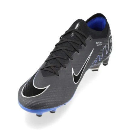 Nike Air Zoom Mercurial Vapor 15 Elite AG-PRO Shadow - Black/Chrome/Hyper Royal - Image 7