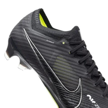 Nike Air Zoom Mercurial Vapor 15 Elite FG - Black/Dark Smoke Grey/Summit White/Volt - Image 12