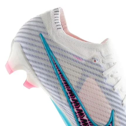 Nike Air Zoom Mercurial Vapor 15 Elite FG Blast - White/Baltic Blue/Pink Blast/Indigo Haze - Image 12