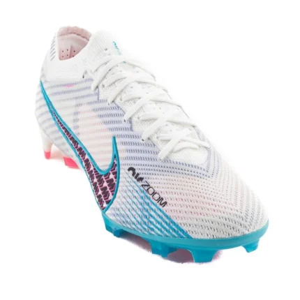 Nike Air Zoom Mercurial Vapor 15 Elite FG Blast - White/Baltic Blue/Pink Blast/Indigo Haze - Image 5