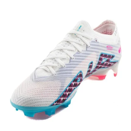 Nike Air Zoom Mercurial Vapor 15 Elite FG Blast - White/Baltic Blue/Pink Blast/Indigo Haze - Image 7