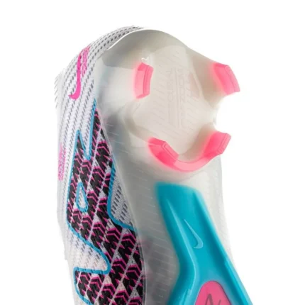 Nike Air Zoom Mercurial Vapor 15 Elite FG Blast - White/Baltic Blue/Pink Blast/Indigo Haze - Image 8