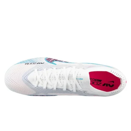 Nike Air Zoom Mercurial Vapor 15 Elite FG Blast - White/Baltic Blue/Pink Blast/Indigo Haze - Image 4