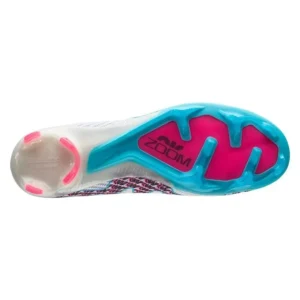 Nike Air Zoom Mercurial Vapor 15 Elite FG Blast - White/Baltic Blue/Pink Blast/Indigo Haze - Image 2