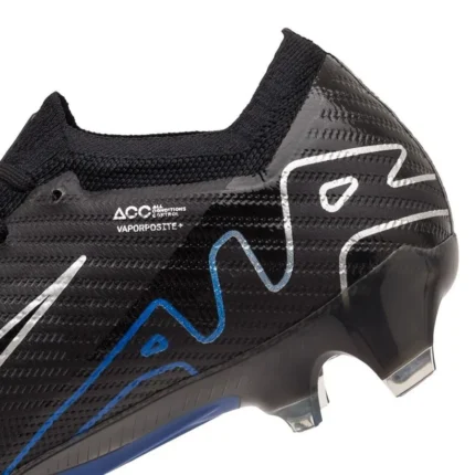 Nike Air Zoom Mercurial Vapor 15 Elite FG Shadow - Black/Chrome/Hyper Royal - Image 5
