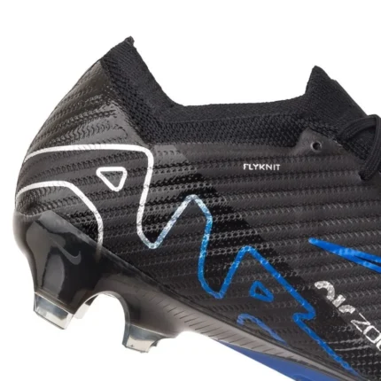 Nike Air Zoom Mercurial Vapor 15 Elite FG Shadow - Black/Chrome/Hyper Royal - Image 9