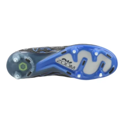 Nike Air Zoom Mercurial Vapor 15 Elite SG-PRO Anti-Clog Shadow - Black/Chrome/Hyper Royal - Image 2