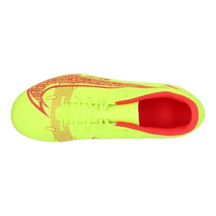 Nike Mercurial Vapor 14 Club MG Motivation - Volt/Bright Crimson Kids - Image 4