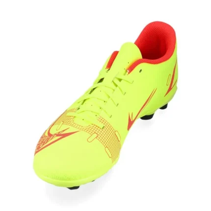 Nike Mercurial Vapor 14 Club MG Motivation - Volt/Bright Crimson Kids - Image 7