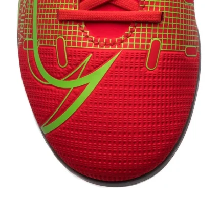 Nike Mercurial Vapor 14 Club MG Spectrum - Bright Crimson/MetallIC Silver Kids - Image 6