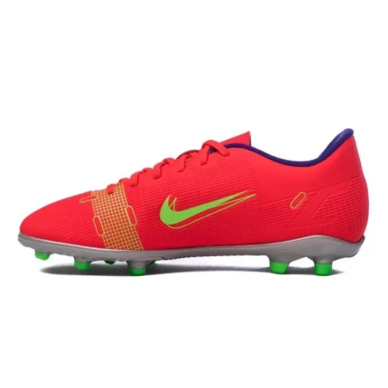 Nike Mercurial Vapor 14 Club MG Spectrum - Bright Crimson/MetallIC Silver Kids - Image 3