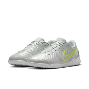 Nike Tiempo Legend 10 Academy IC Mad Voltage - Metallic Silver/White/Volt - Image 4