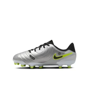 Nike Tiempo Legend 10 Academy MG Mad Voltage - Metallic Silver/Black/Volt Kids - Image 3