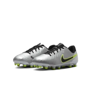 Nike Tiempo Legend 10 Academy MG Mad Voltage - Metallic Silver/Black/Volt Kids - Image 4