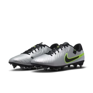 Nike Tiempo Legend 10 Academy SG-PRO Anti-Clog Mad Voltage - Metallic Silver/Black/Volt - Image 4