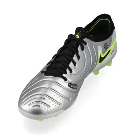 Nike Tiempo Legend 10 Elite AG-PRO Mad Voltage - Metallic Silver/Black/Volt - Image 5