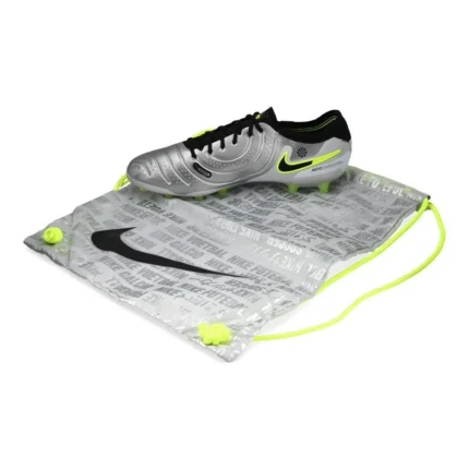 Nike Tiempo Legend 10 Elite AG-PRO Mad Voltage - Metallic Silver/Black/Volt - Image 8