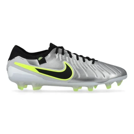 Nike Tiempo Legend 10 Elite FG Mad Voltage - Metallic Silver/Black/Volt - Image 1