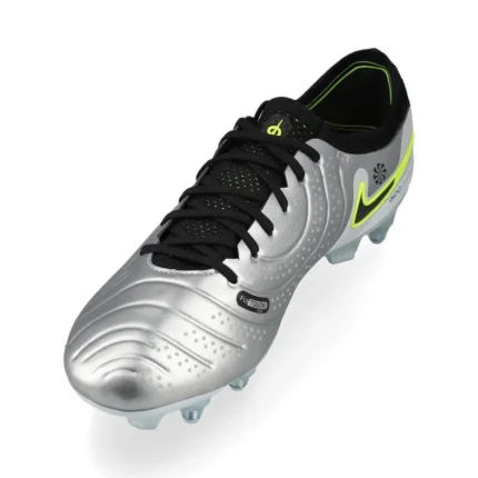 Nike Tiempo Legend 10 Elite SG-PRO Anti-Clog Mad Voltage - Metallic Silver/Black/Volt - Image 5