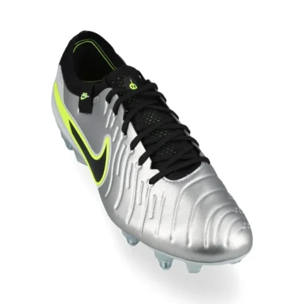 Nike Tiempo Legend 10 Elite SG-PRO Anti-Clog Mad Voltage - Metallic Silver/Black/Volt - Image 7