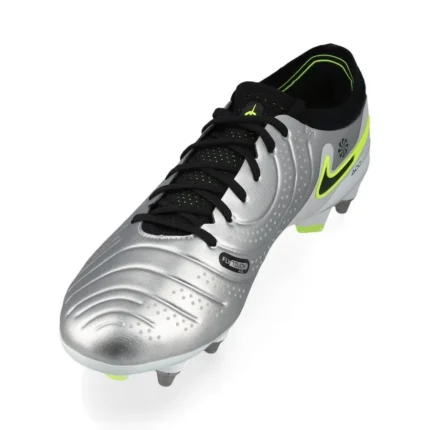 Nike Tiempo Legend 10 Elite SG-PRO Player Edition Mad Voltage - Metallic Silver/Black/Volt - Image 7
