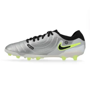 Nike Tiempo Legend 10 Pro AG-PRO Mad Voltage - Metallic Silver/Black/Volt - Image 3