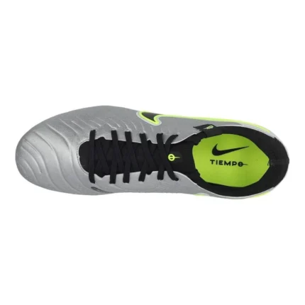 Nike Tiempo Legend 10 Pro FG Mad Voltage - Metallic Silver/Black/Volt - Image 4