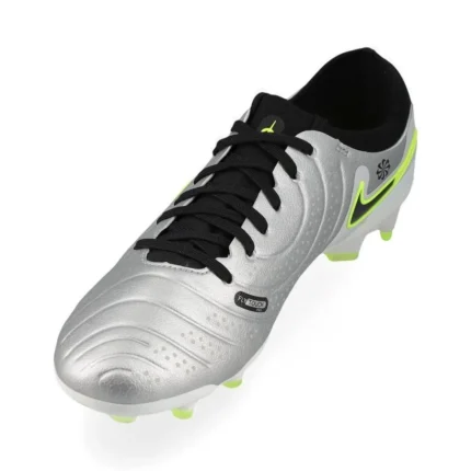 Nike Tiempo Legend 10 Pro FG Mad Voltage - Metallic Silver/Black/Volt - Image 5