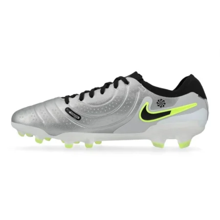 Nike Tiempo Legend 10 Pro FG Mad Voltage - Metallic Silver/Black/Volt - Image 3
