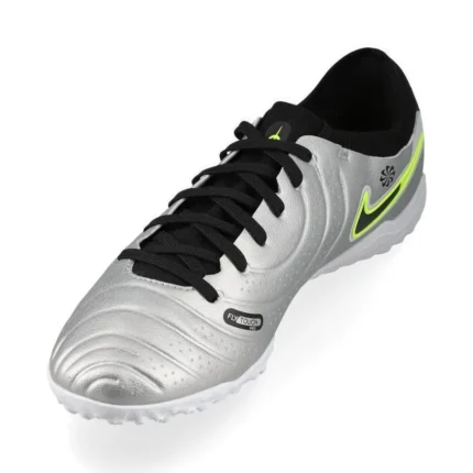 Nike Tiempo Legend 10 Pro TF Mad Voltage - Metallic Silver/Black/Volt - Image 7