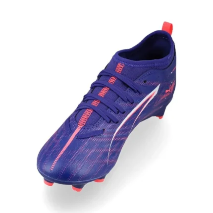 Puma Ultra 5 Match FG/AG Formula - Lapis Lazuli/Puma White/Sunset Glow Kids - Image 7