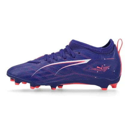 Puma Ultra 5 Match FG/AG Formula - Lapis Lazuli/Puma White/Sunset Glow Kids - Image 3