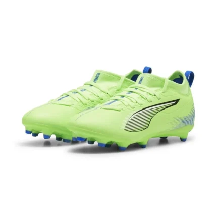 Puma Ultra 5 Match FG/AG Lights Out - Fizzy Apple/Puma White/Bluemazing Kids - Image 1