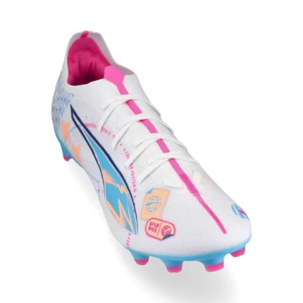 Puma Ultra 5 Match FG/AG Volume Up - White/Luminous Blue/Poison Pink/Fizzy Melon - Image 5