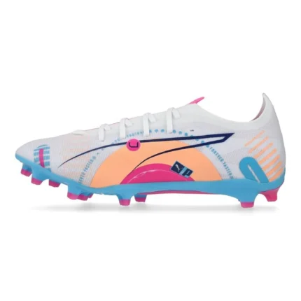Puma Ultra 5 Match FG/AG Volume Up - White/Luminous Blue/Poison Pink/Fizzy Melon - Image 3
