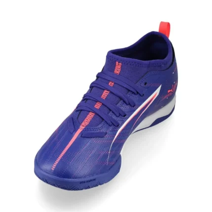 Puma Ultra 5 Match IT + Mid Formula - Lapis Lazuli/Puma White/Sunset Glow Kids - Image 7