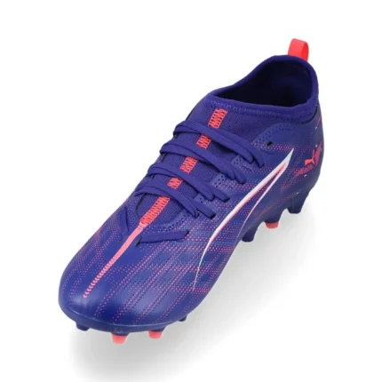 Puma Ultra 5 Match MG Formula - Lapis Lazuli/Puma White/Sunset Glow Kids - Image 7