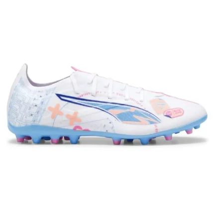 Puma Ultra 5 Match MG Volume Up - White/Luminous Blue/Poison Pink/Fizzy Melon - Image 1