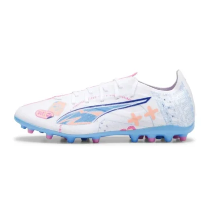 Puma Ultra 5 Match MG Volume Up - White/Luminous Blue/Poison Pink/Fizzy Melon - Image 3