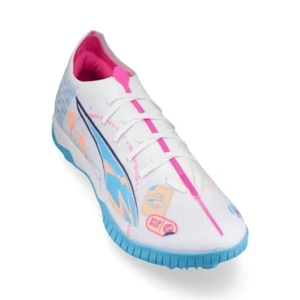 Puma Ultra 5 Match TT Volume Up - White/Luminous Blue/Poison Pink/Fizzy Melon - Image 5