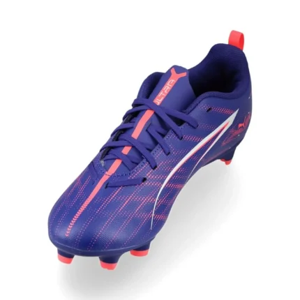 Puma Ultra 5 Play FG/AG Formula - Lapis Lazuli/Puma White/Sunset Glow Kids - Image 7