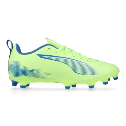 Puma Ultra 5 Play FG/AG Lights Out - Fizzy Apple/Puma White/Bluemazing Kids - Image 1